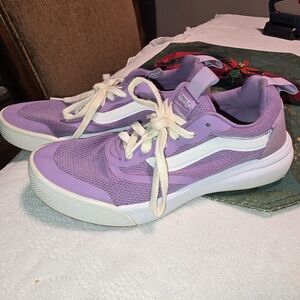Vans Purple and White Sneakers with UltraCush